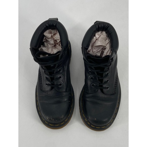 Dr. Martens 939 Black Leather 6-Eye Lace Up Boots-Sz-5M/ Women's-6M - Picture 3 of 15